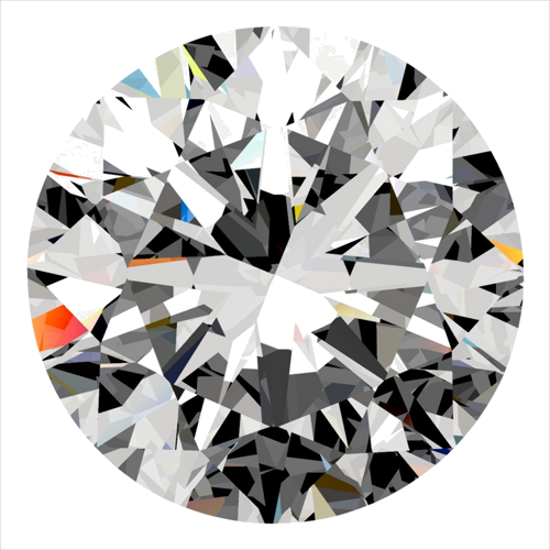 0.3 carat D-VVS2 Excellent cut Natūralus Round Deimantas (1)