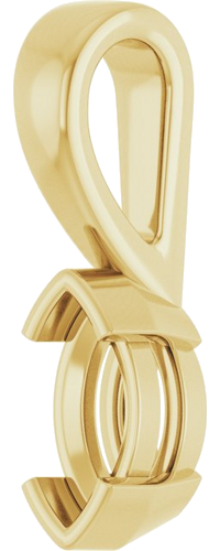 Pakabukas „Half-Bezel Solitaire Charm“ 14k yellow gold Marquise 7mm x 3.5mm (2)