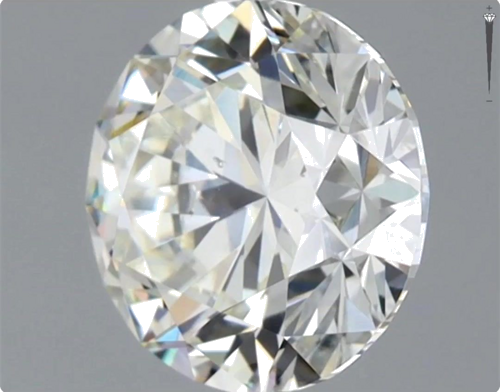 1.33 carat I-SI1 Excellent cut Natūralus Round Deimantas (1)