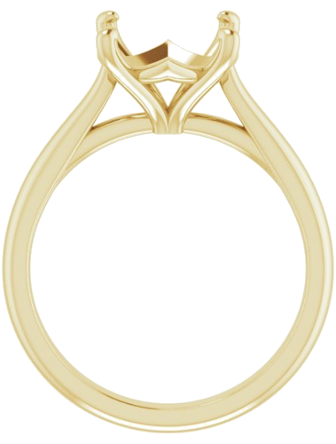 Sužadėtuvių Žiedas „Solitaire“ 14k yellow gold Round 10mm (2)