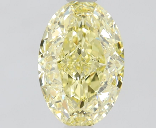 1.12 carat Fancy Intense  Yellow-VS1 Natūralus Oval Deimantas (1)