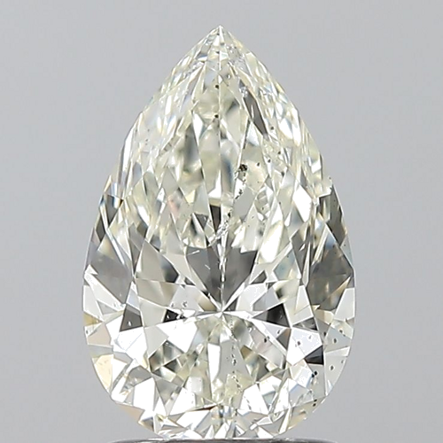 1.5 carat K-SI2 Natūralus Pear Deimantas (1)