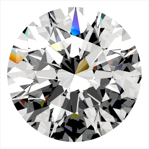0.4 carat D-VS1 Excellent cut Natūralus Round Deimantas (1)
