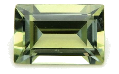 0.36 carat GREEN Baguette Tourmaline (1)