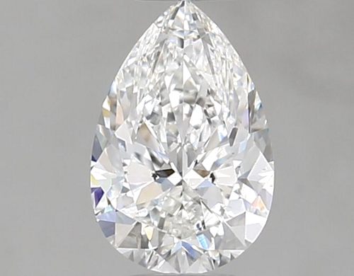 0.53 carat F-VS2 Natūralus Pear Deimantas (1)