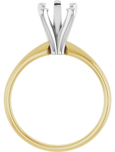 Sužadėtuvių Žiedas „Solitaire“ 14k yellow/white gold Pear 11mm x 7mm (2)