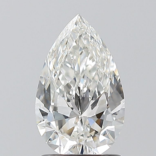1.2 carat G-VVS2 Natūralus Pear Deimantas (1)
