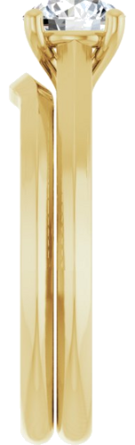 Sužadėtuvių Žiedas „Claw-Prong“ 14k yellow gold Round 5.8mm (9)