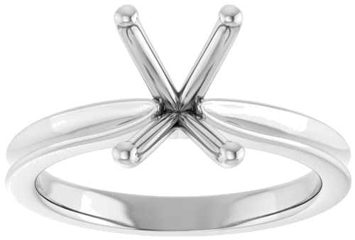 Sužadėtuvių Žiedas 14k white gold Elongated Cushion 9mm x 7mm (3)