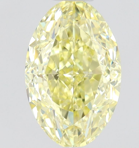 0.6 carat Fancy Yellow-IF Natūralus Oval Deimantas (1)