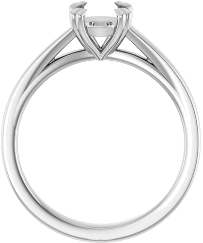 Sterling Silver 8x6 mm Oval Engagement Ring Mounting (2)