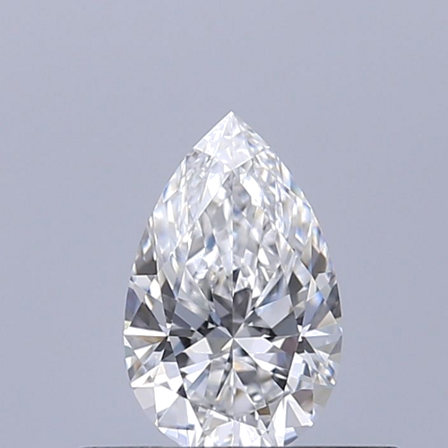 0.32 carat D-VVS1 Natūralus Pear Deimantas (1)