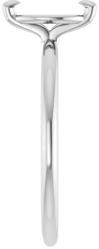 14K White  8x4 mm Marquise Solitaire Engagement Ring Mounting (4)