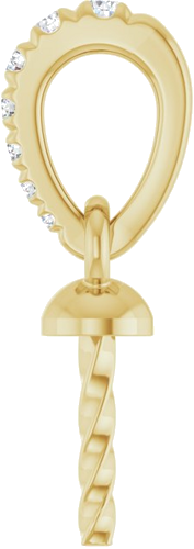 Pakabukas „Accented Pearl“ 14k yellow gold Pearl 6mm (3)