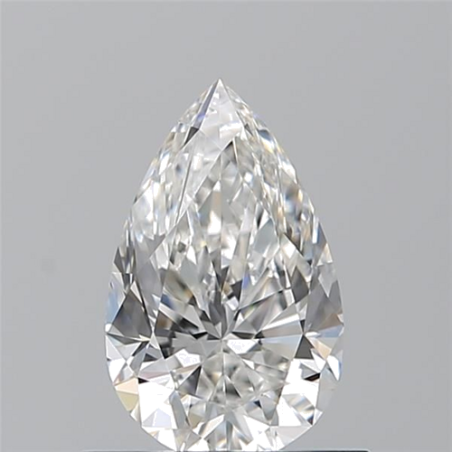 0.72 carat F-VVS1 Natūralus Pear Deimantas (1)