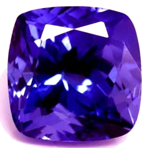 3.45 carat BLUE Cushion Tanzanite (1)