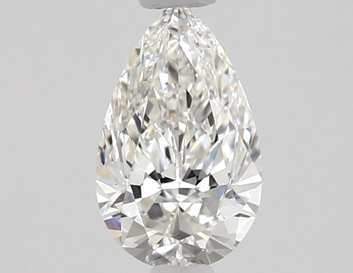 0.58 carat E-VS2 Natūralus Pear Deimantas (1)