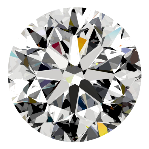 0.5 carat E-SI2 Very Good cut Natūralus Round Deimantas (1)