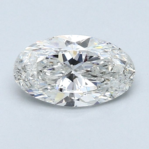 1.0 carat G-SI2 Natūralus Oval Deimantas (1)