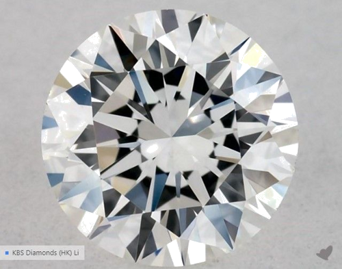 0.5 carat G-VVS2 Excellent cut Natūralus Round Deimantas (1)