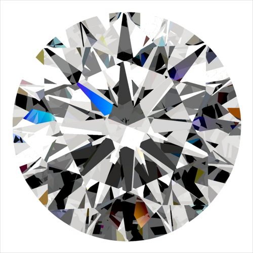 0.3 carat D-VS2 Excellent cut Natūralus Round Deimantas (1)