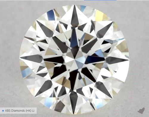 0.5 carat K-VVS2 Excellent cut Natūralus Round Deimantas (1)