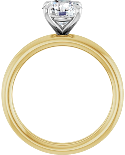 Sužadėtuvių Žiedas „Claw-Prong Solitaire“ 14k yellow/white gold Round 7mm (7)