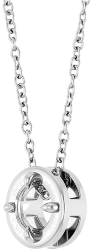 Pakabukas „Claw-Prong Bezel-Style Solitaire“ 14k white gold Round 4mm (2)