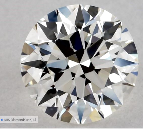 0.58 carat H-VVS2 Excellent cut Natūralus Round Deimantas (1)