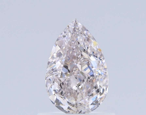 0.81 carat Light Pink-SI1 Natūralus Pear Deimantas (1)