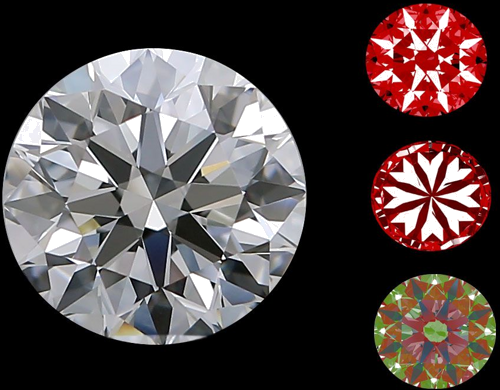 0.81 carat H-VS1 Excellent cut Natūralus Round Deimantas (1)