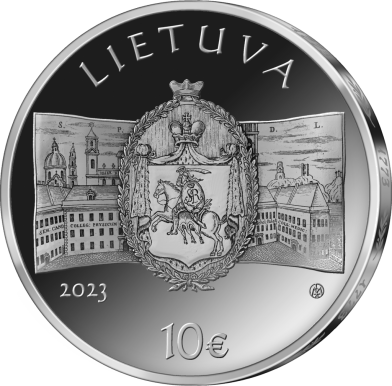 2023 Литва Образовательная Комиссия Республики Двух Наций 10 евро серебряная монета (2)