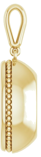 Pakabukas „Bezel-Set Solitaire“ 14k yellow gold Oval 15mm x 11mm (3)