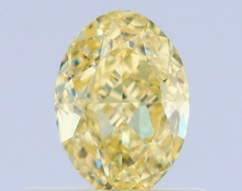0.5 carat Fancy Yellow-VS1 Natūralus Oval Deimantas (1)