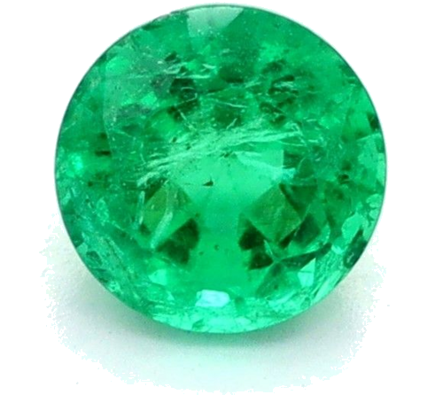0.34 carat GREEN Round Smaragdas (1)