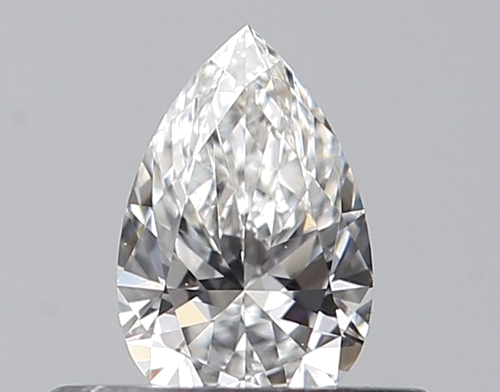0.28 carat F-VVS1 Natūralus Pear Deimantas (1)