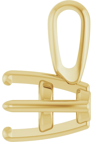 Pakabukas „Solitaire“ 14k yellow gold Round 3mm (3)