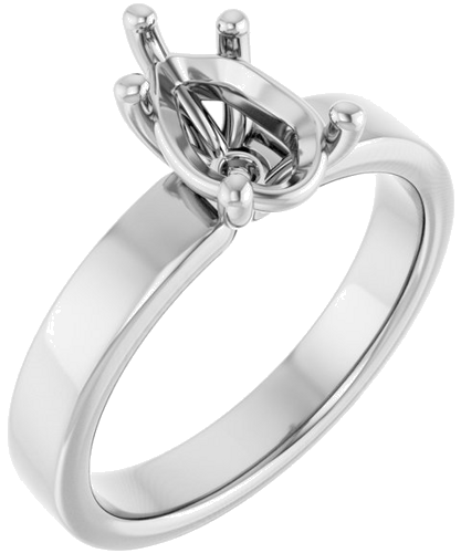 Sužadėtuvių Žiedas „Solitaire“ 925 Sidabro Pear 9mm x 6mm (1)