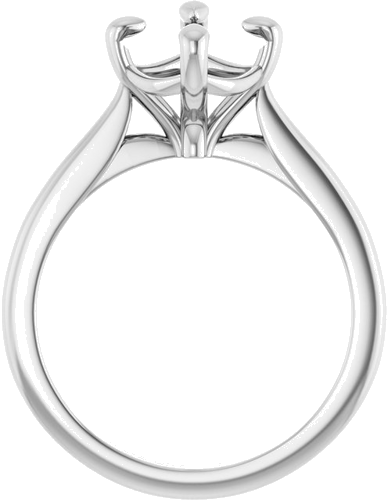 Sužadėtuvių Žiedas „Solitaire“ 925 Sidabro Elongated Cushion 10mm x 8mm (2)