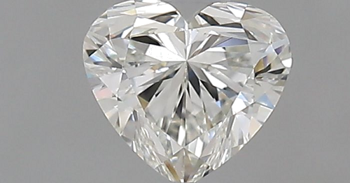 0.5 carat I-VVS2 Natūralus Heart Deimantas (1)