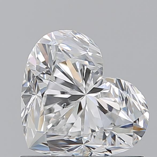 1.01 carat F-SI2 Natūralus Heart Deimantas (1)