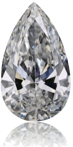0.4 carat E-VS1 Natūralus Pear Deimantas (1)