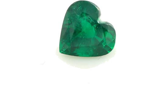 0.61 carat GREEN Heart Smaragdas (1)