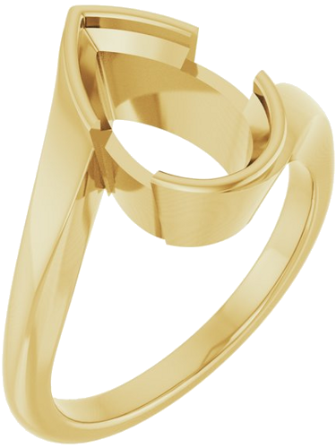 Sužadėtuvių Žiedas „Half-Bezel Solitaire“ 14k yellow gold Pear 11.5mm x 7mm (1)