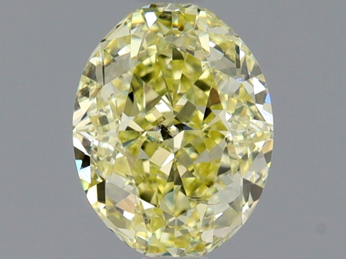 1.01 carat Fancy Yellow-SI2 Natūralus Oval Deimantas (1)