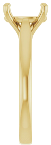 Sužadėtuvių Žiedas 14k yellow gold Oval 10mm x 8mm (4)