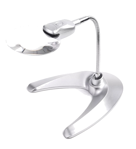 LED Desk Magnifier 2x 4x (2)