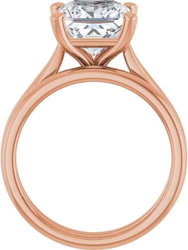 Sužadėtuvių Žiedas 14k rose gold Square 8mm (7)