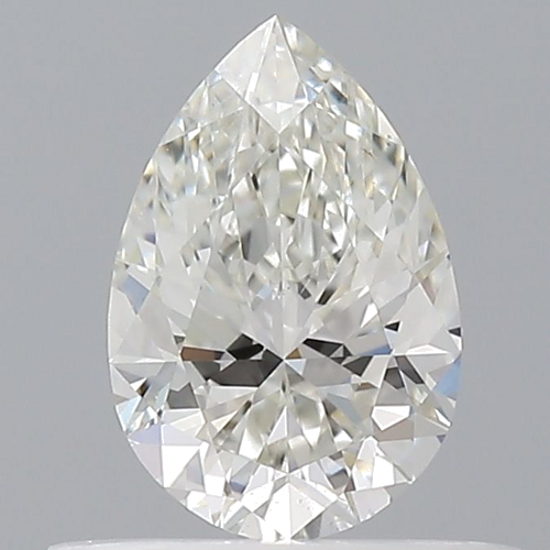 0.5 carat H-VS2 Natūralus Pear Deimantas (1)