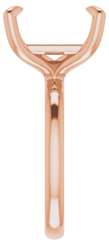 Sužadėtuvių Žiedas „Solitaire“ 14k rose gold Emerald 12mm x 10mm (4)